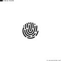 Human fingerprint icon